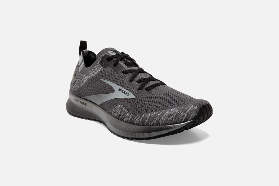 Brooks Levitate 4 Road Loopschoenen Heren - Zwart/Grijs - 148630FLG